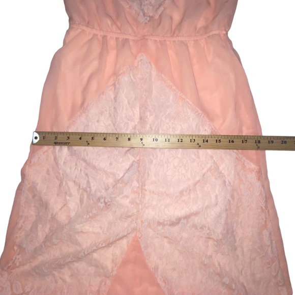 L8ter BOHO Lace Peach Maxi Dress - Women’s 4 - Picture 5 of 13